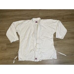 Vtg MAP Martial Arts Karate Suit Sz 5 Fabric Top White Shirt NO BELT